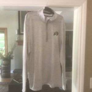 CU Boulder lightweight three quarter zip sweatshirt. NEVER worn. Tags still on.